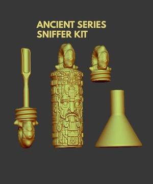MINI CANISTER SNIFFER CANISTER INHALER RESERVOIR AZTEC TOTEM - ANCIENT SERIES