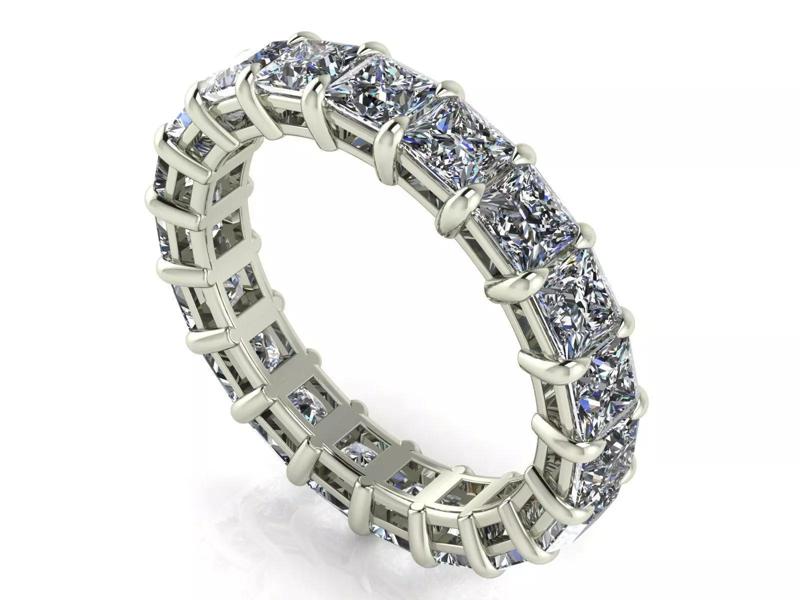 Classic Eternity Bands - Princess Cut - 20 - 40 - 60 points