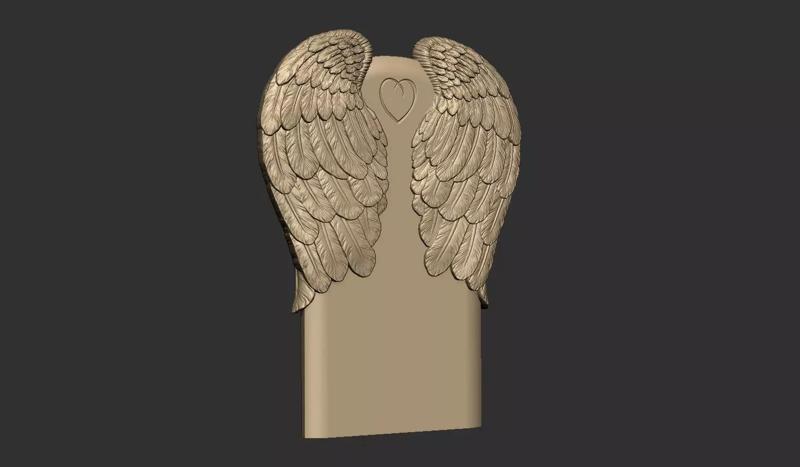 Angel wing headstone