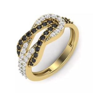 color dimond cocktail women ring 3dm render detail
