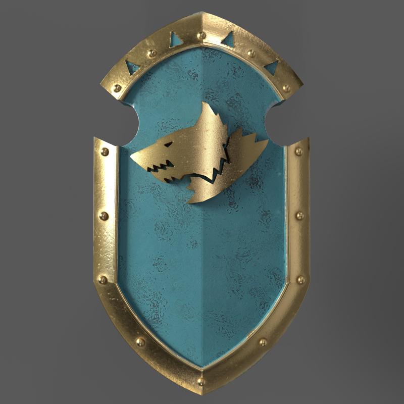 Space Wolves shield sigmarines