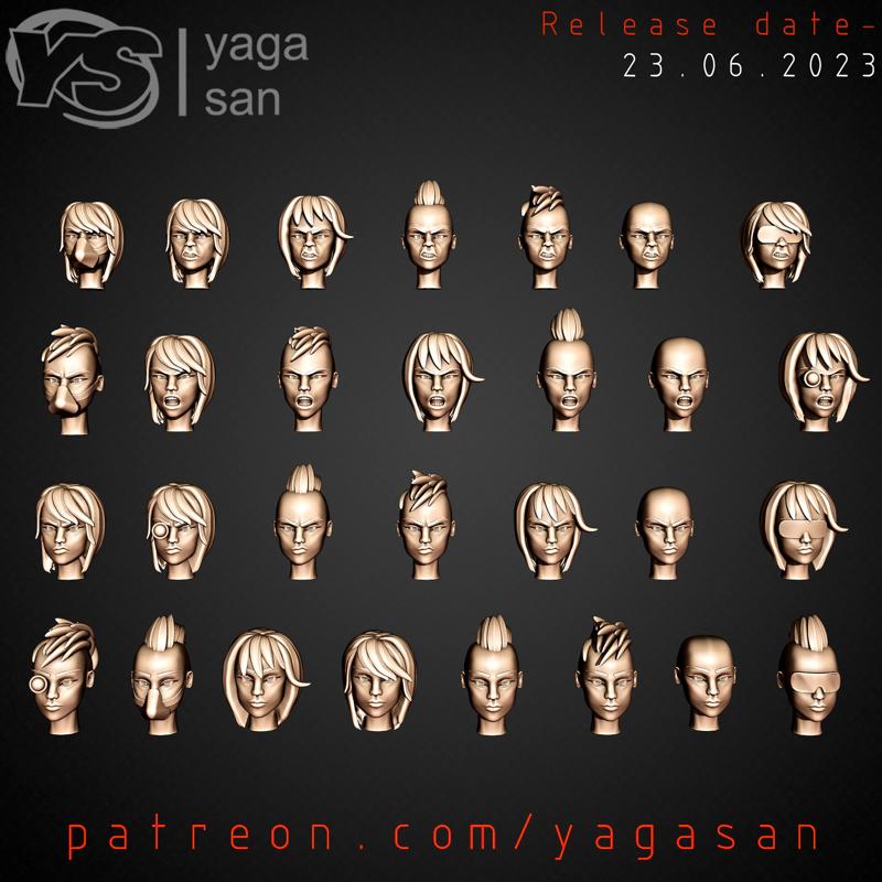 Female Heads KitBASH Pack