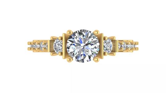 Classic Three-Stone Engagement Ring