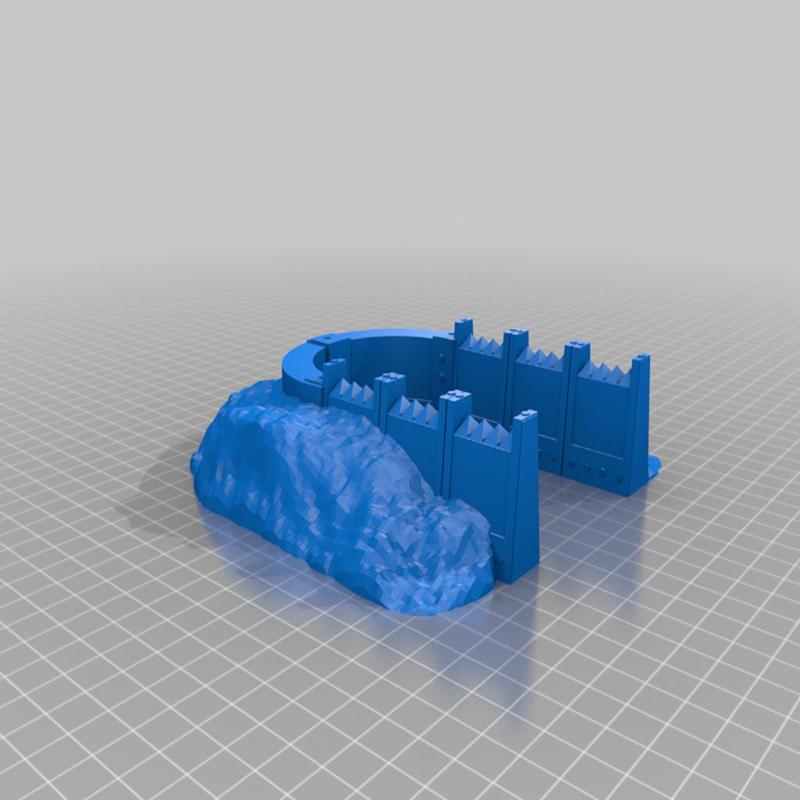 Units Trench Bunker, Part of The Modular Barricade and Wall System For Tabletop Games