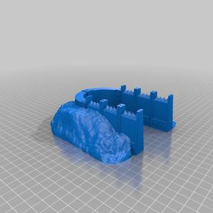 Units Trench Bunker, Part of The Modular Barricade and Wall System For Tabletop Games