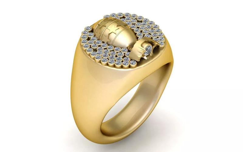 Bomb Inspired Ring