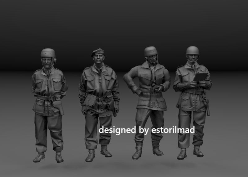 WW2 PACK OF 4 BRITISH PILOTS HORSA GLIDER