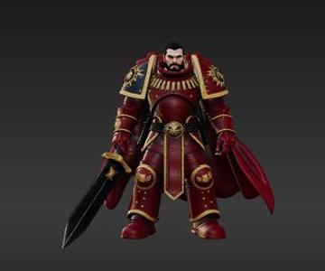 Galactic Legion Commander - Epic 28mm Scale Sci-Fi Warrior - Exosuit with Cape & Weapons - Resin Print Ready