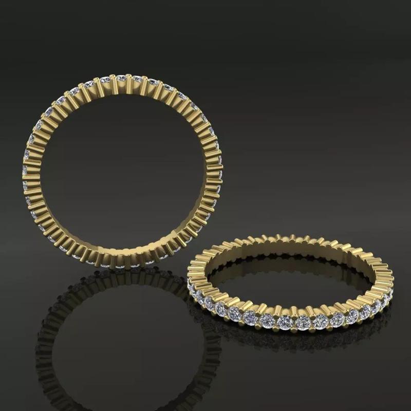 Diamond Basket Infinity Band 1mm50 Mix Size