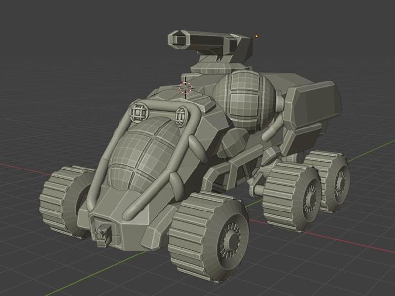 40 War game inspired rover tank