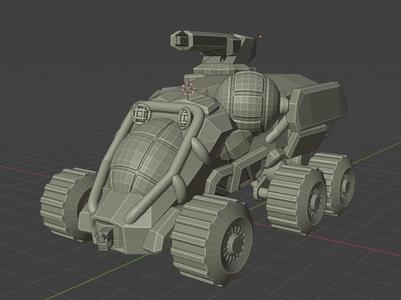 40 War game inspired rover tank