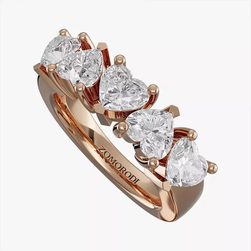Aphrodite Diamond Wedding Ring   Golden Heart Collection