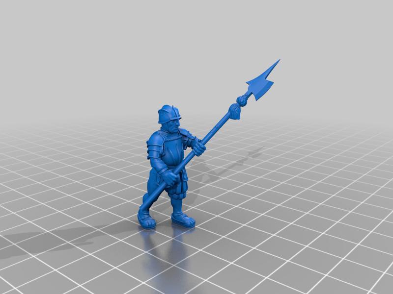 Landsknecht halberdier sample