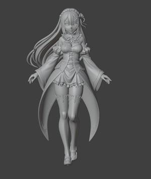 Emilia ReZERO -Starting Life in Another World Anime Action