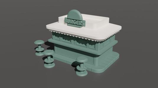 Burger Stand - Suitable for Marvel Crisis Protocol