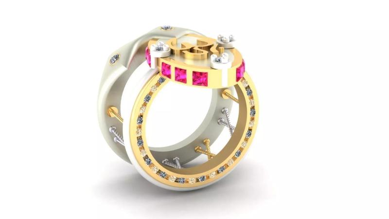 Charm and Talisman Ring of OM Mantra Symbol