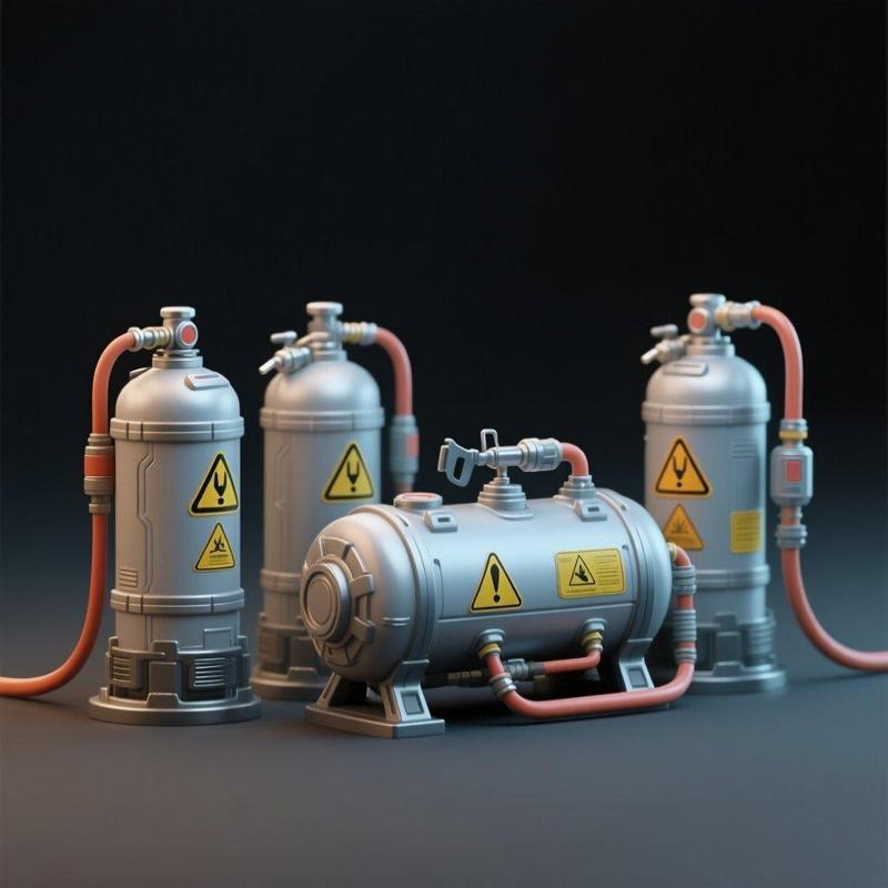Sci-Fi Industrial Gas Tanks