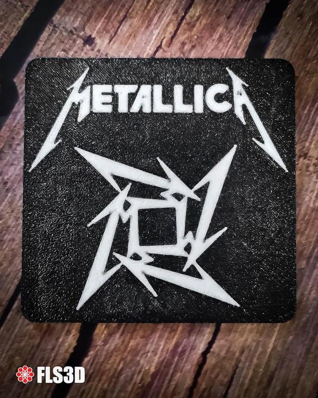 Metallica-Inspired 3D Printed Magnet