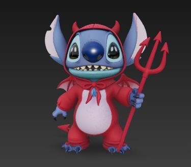 Devil Stitch Halloween 3D Model | 3D Print File