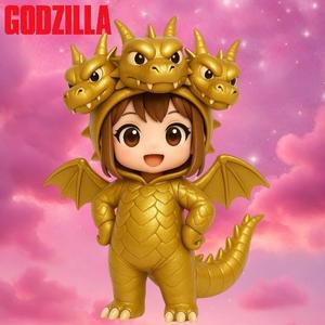godzilla anime chibi ghidorah
