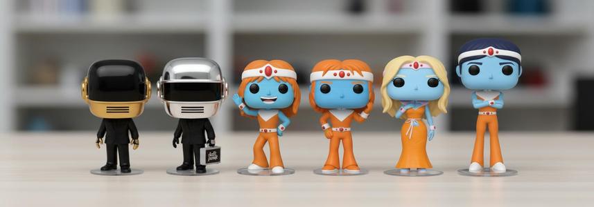 Daft Punk & Interstella 5555 Pack - 6 Characters Funko Pop Style
