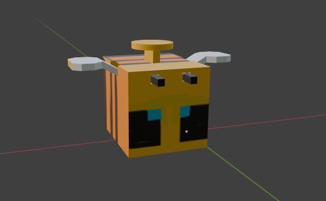 minecraft bee keychain minecraft wing movement