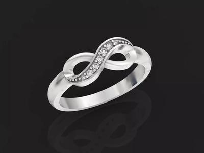 infinity ring with stones