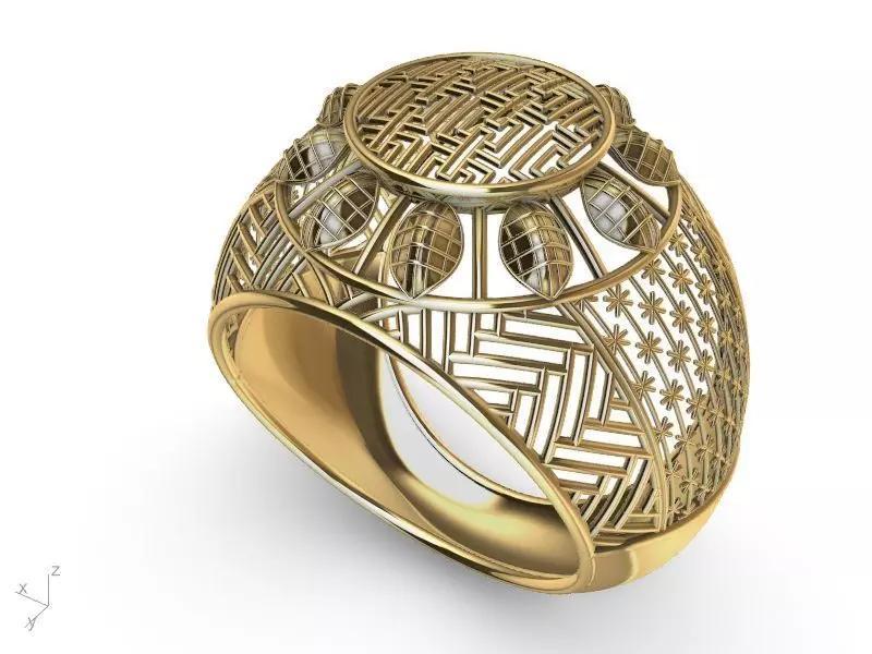 jali modern ring stl verified
