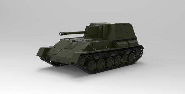 SU-76 tank