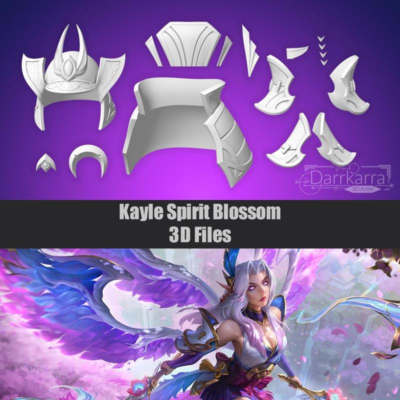 Kayle Spirit Blossom Accessories League of Legends STL files