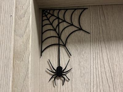 Halloween Decoration Spider on Web