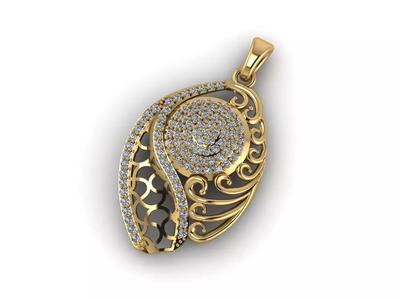 Women Pendant Ready STL 3DM Models Womens Necklace Lightweight