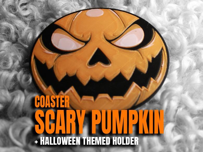 Scary Pumpkin Coaster | Halloween