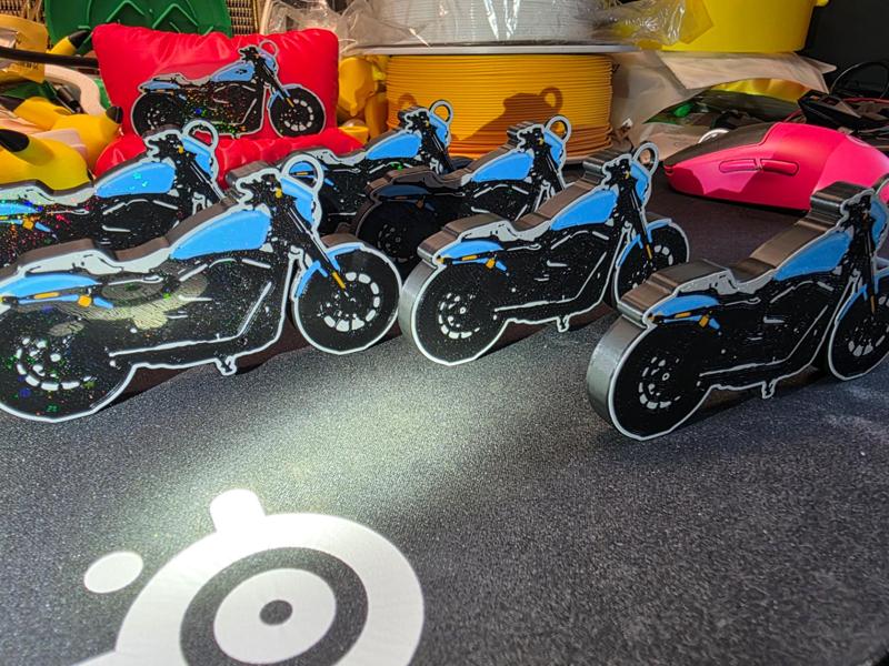 Harley 750 Rod Keychain