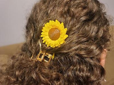 Sunflower Hair Comb