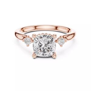 2CT Cushion Cut Diamond Engagement Wedding Ring 3DM STL Video