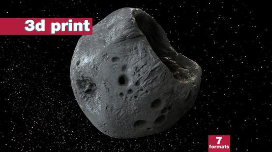 Asteroid Space Rock 3D print STL model