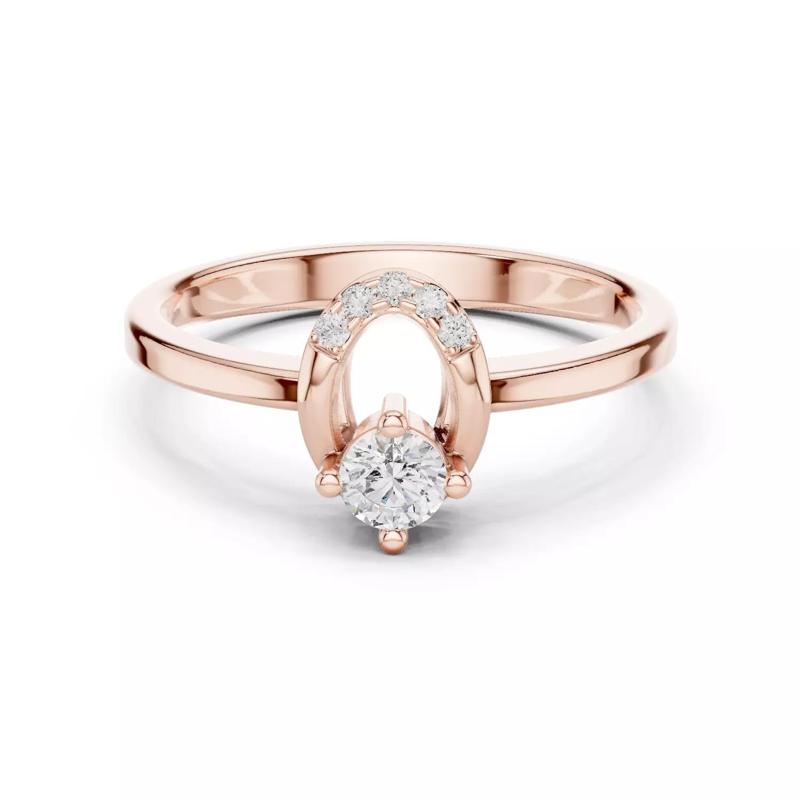 Round Cut Diamond Oval Shape Hollow Wedding Ring 3DM STL Video