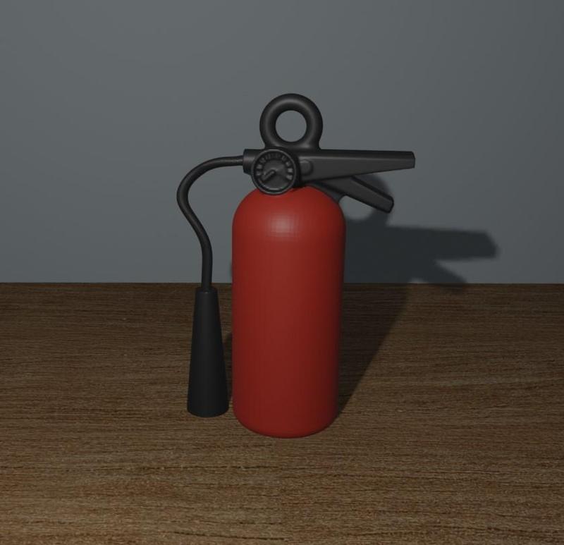 Key ring fire extinguisher