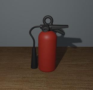 Key ring fire extinguisher