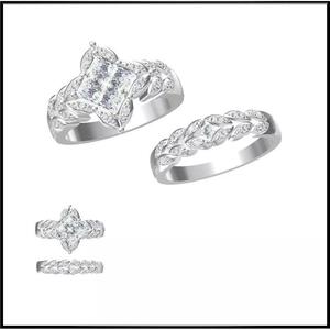 JCD Format Mens bridal set rings wax files jewelry