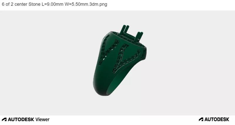 Men Ring with an Oval Cut Center Stone