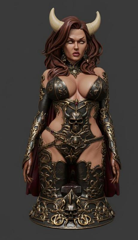 Lilith, Queen of the Damned | 3D Printable Bust Model-Lilith, Queen of the Damned | 3D Printable Bust Model