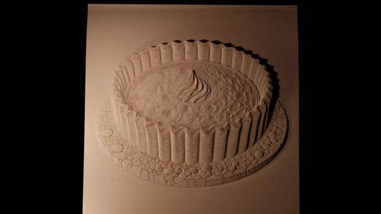 Quiche CNC 3d Print High Relief Sand Casting