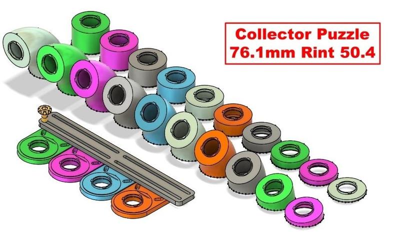 Modeling Tool Exhaust Collector Puzzle  (D76.1mm Rint50.4)