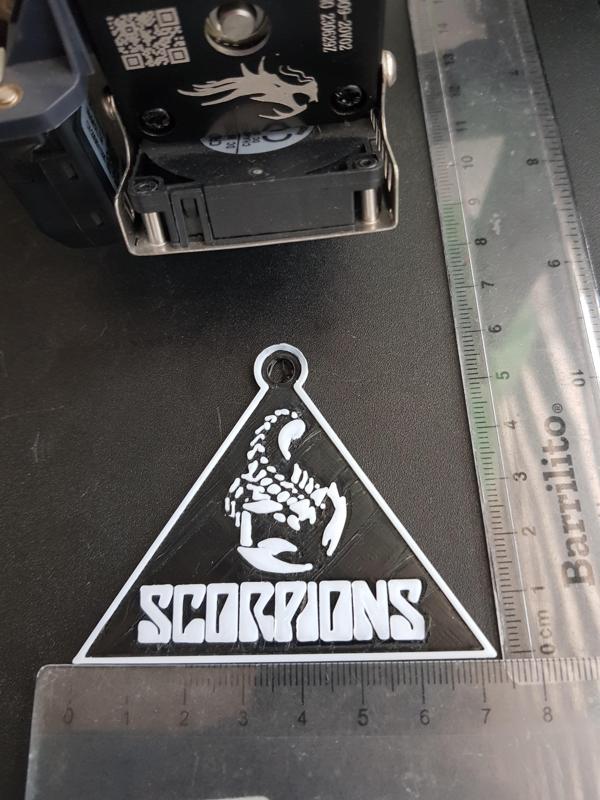 Scorpions full logo keychain