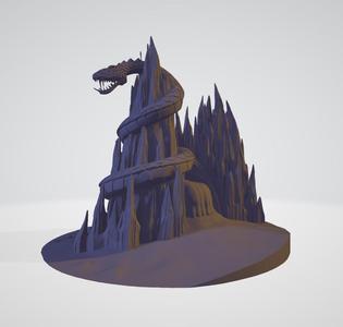 He-Man - Snake Mountain Model