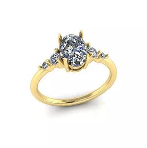 Solitaire oval ring Model 7520