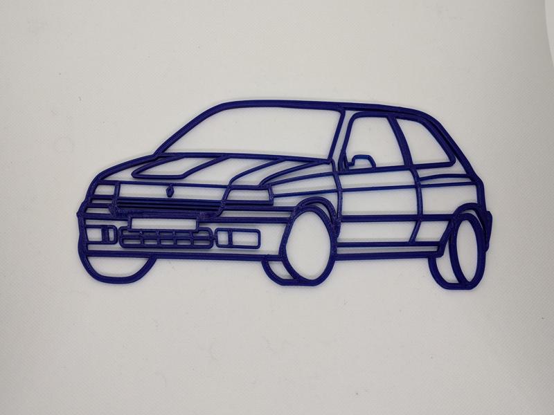 Wall decoration Renault Clio Williams