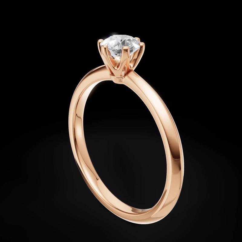 Solitaire Engagement Ring  Tiffany Style